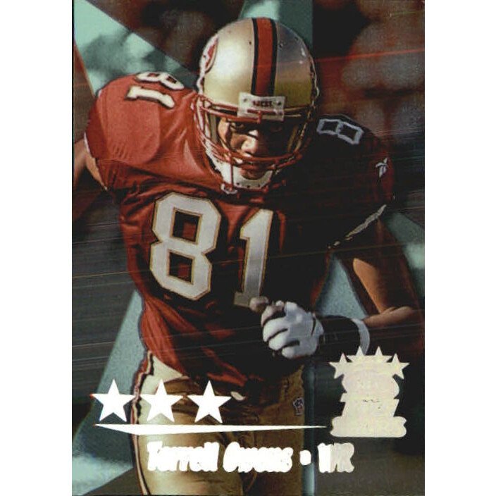 1999 Topps Stars Three Star Parallel #17 Terrell Owens. rookie card picture