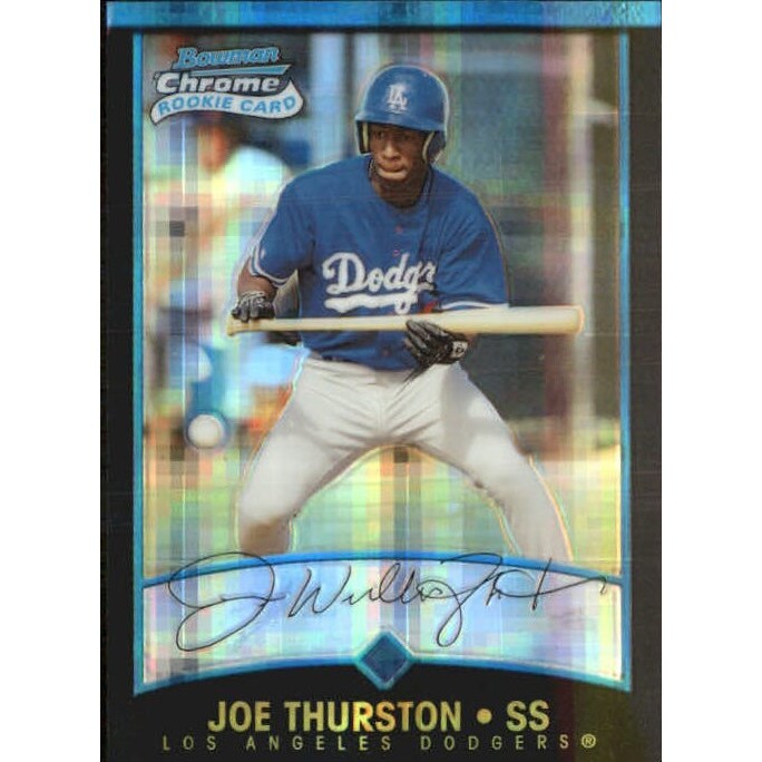 2001 Bowman Chrome X-Fractors #136 Joe Thurston. rookie card picture