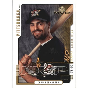 2000 Upper Deck MVP Gold Script #138 Chad Hermansen