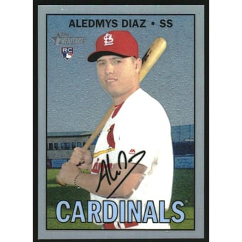 2016 Topps Heritage Chrome Refractors #THC713 Aledmys Diaz