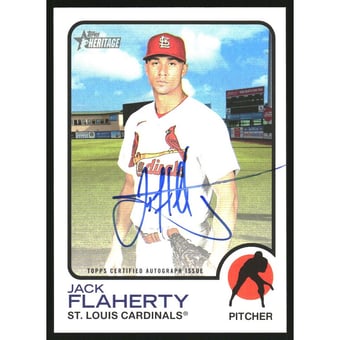 2022 Topps Heritage Real One Autographs #ROAJF Jack Flaherty HN