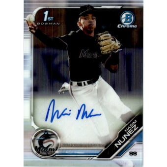2019 Bowman Chrome Draft Autographs #CDANN Nasim Nunez