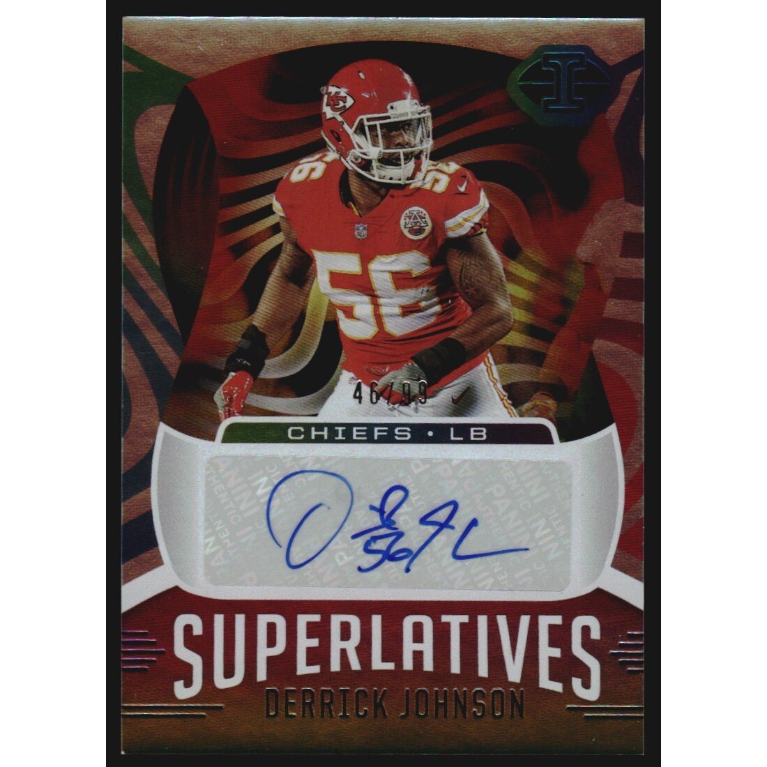 2021 Panini Illusions Superlatives Autographs #27 Derrick Johnson/99. rookie card picture