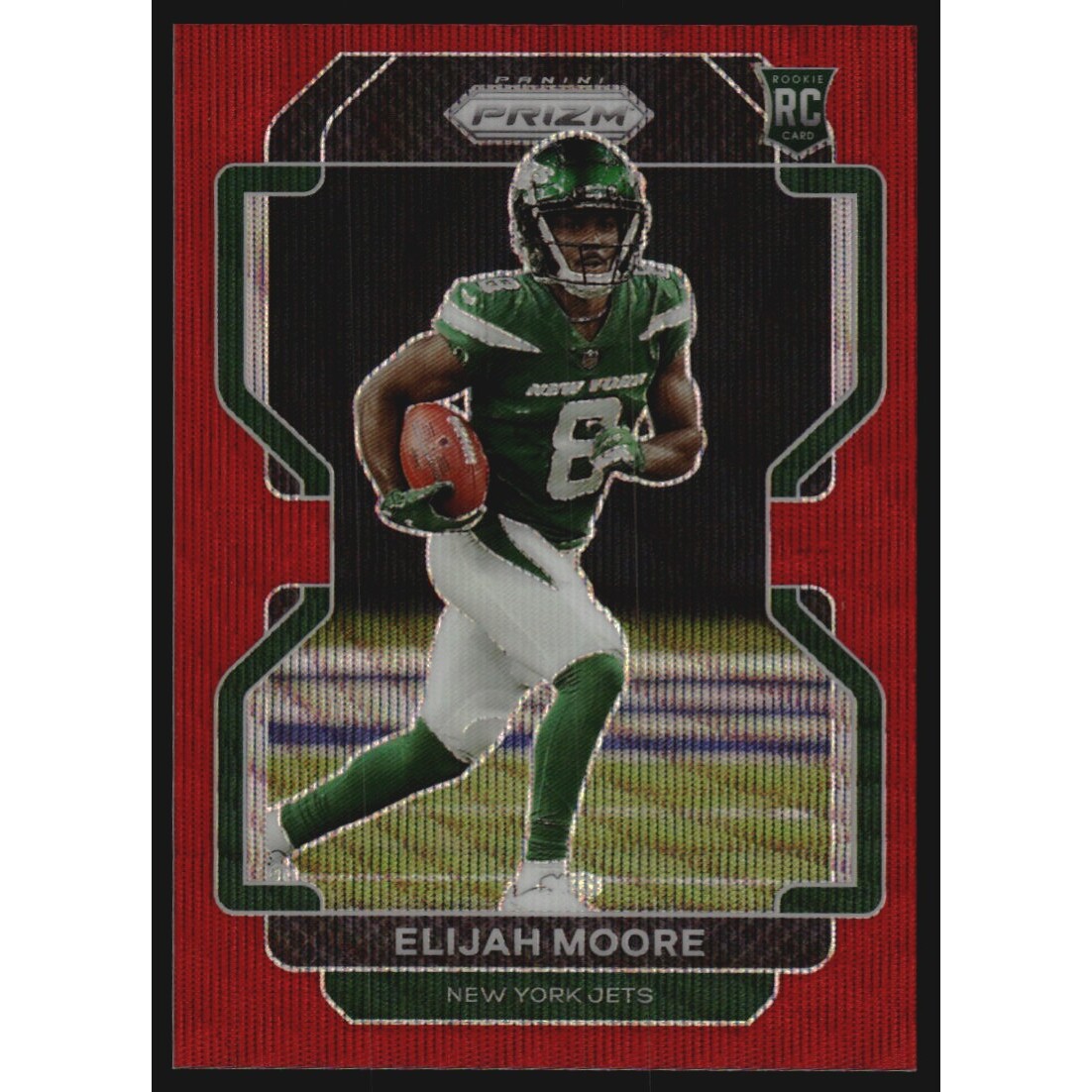 2021 Panini Prizm Prizms Red Wave #346 Elijah Moore 2021 Panini Prizm Prizms Red Wave #346 Elijah Moore