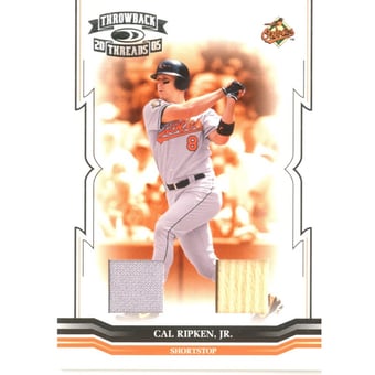 2005 Throwback Threads Material Combo #281 Cal Ripken RET Bat-Jsy/50