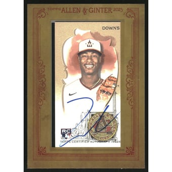 2023 Topps Allen and Ginter Framed Mini Autographs #MAJD Jeter Downs