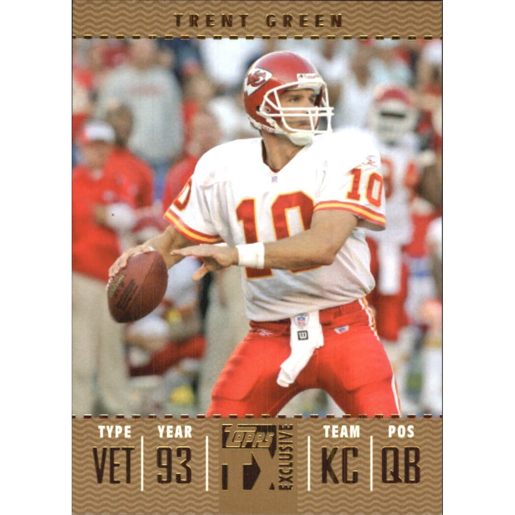 2007 Topps TX Exclusive Gold #19 Trent Green. rookie card picture