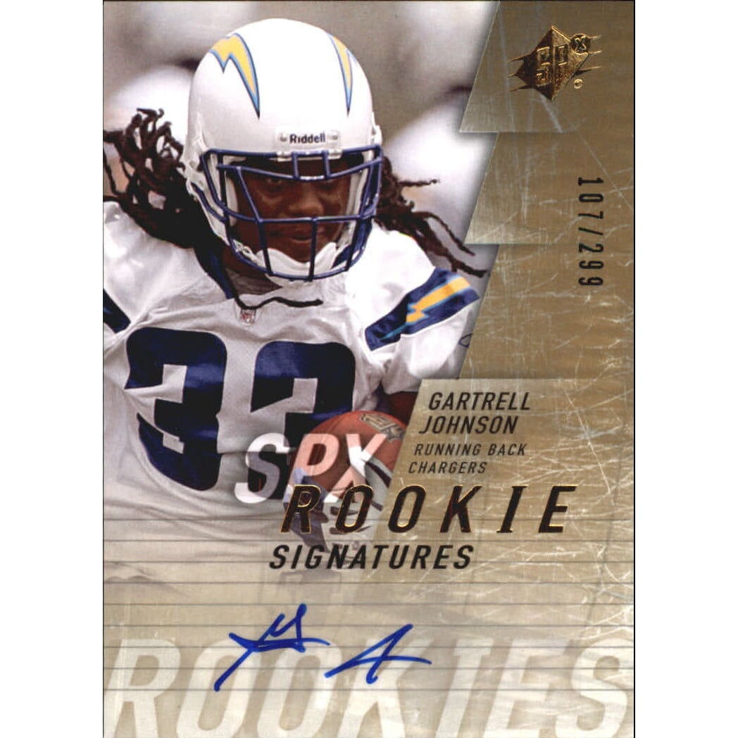 2009 SPx #127 Gartrell Johnson AU RC