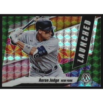 2021 Panini Mosaic Launched Mosaic Green #2 Aaron Judge