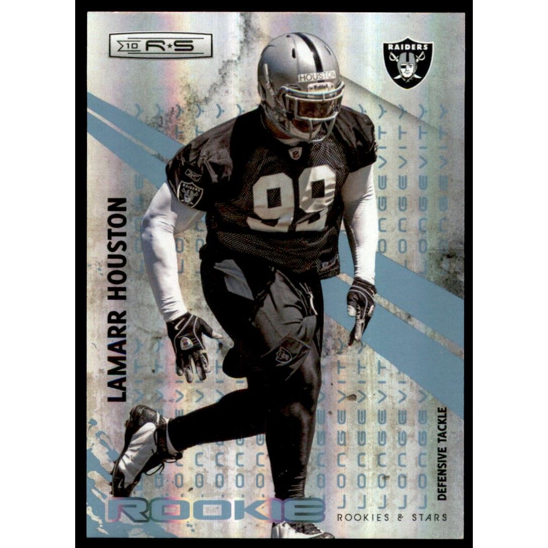2010 Rookies and Stars Longevity Parallel Platinum #215 Lamarr Houston
