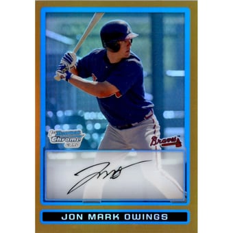 2009 Bowman Chrome Prospects Gold Refractors #BCP47 Jon Mark Owings