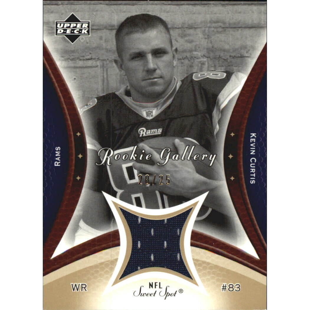 2003 Sweet Spot Rookie Gallery Jersey Gold #RGKC Kevin Curtis