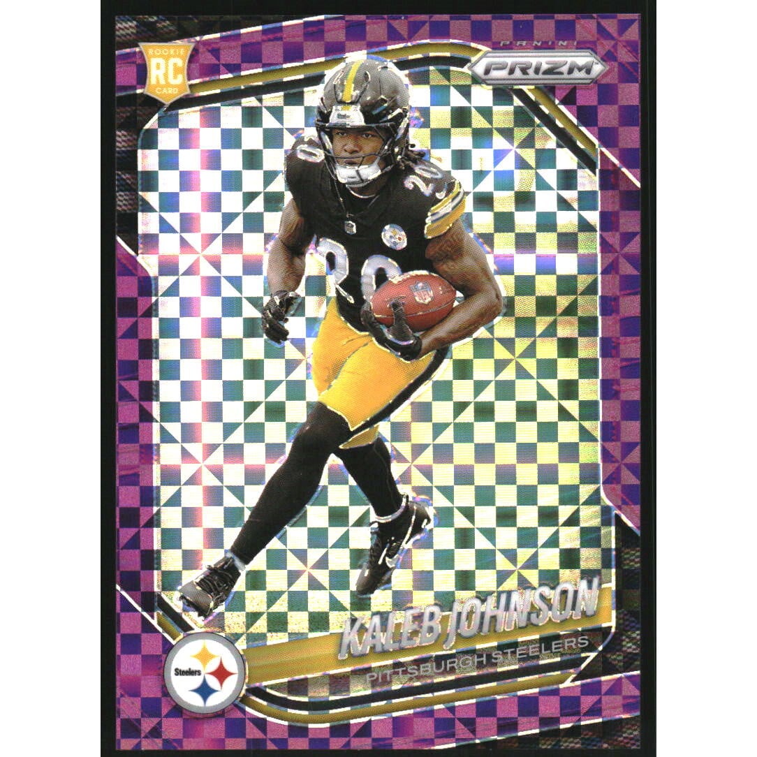 2025 Panini Prizm Prizms Purple Power #375 Kaleb Johnson. rookie card picture