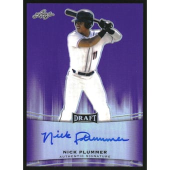2015 Leaf Metal Draft Prismatic Purple #BANP1 Nick Plummer/25