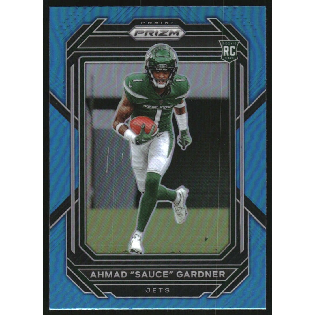 2022 Panini Prizm Prizms Light Blue #341 Ahmad Gardner. rookie card picture