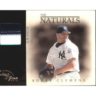 2003 Fleer Rookies and Greats The Naturals Game Patch #NRC Roger Clemens Jsy