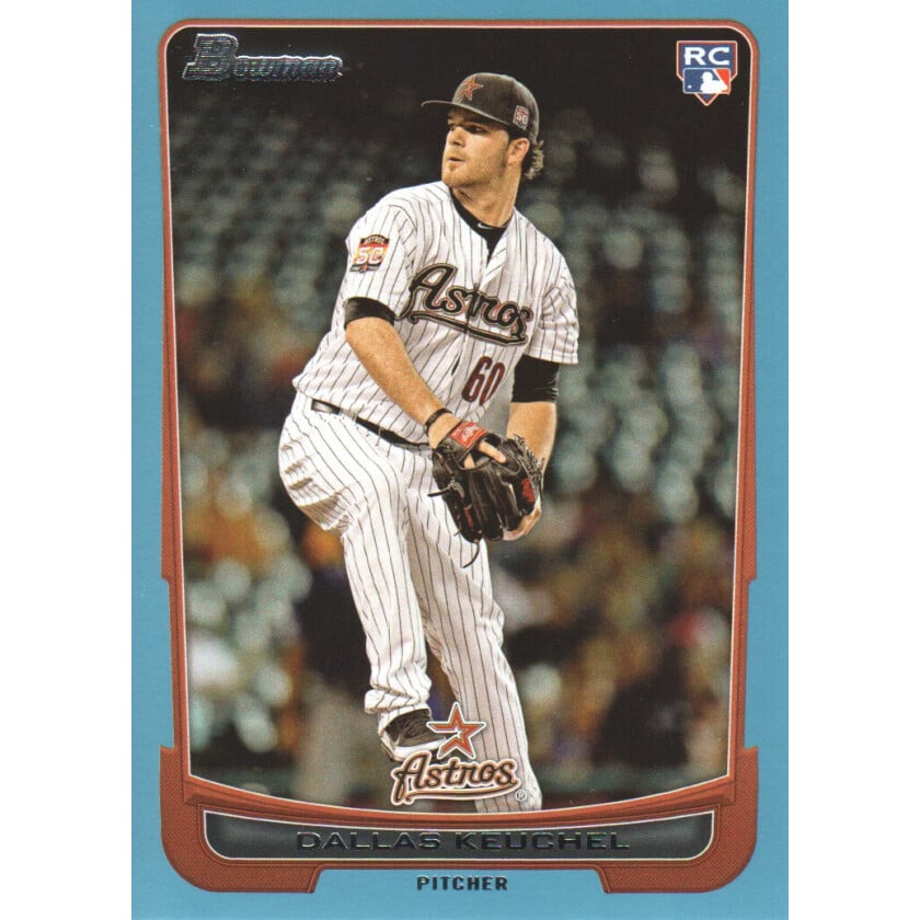 2012 Bowman Draft Blue #37 Dallas Keuchel. rookie card picture