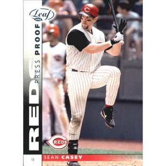 2002 Leaf Press Proofs Platinum #108 Sean Casey