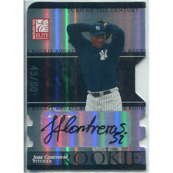 2003 Donruss Elite Turn of the Century Autographs #182 Jose Contreras ROO