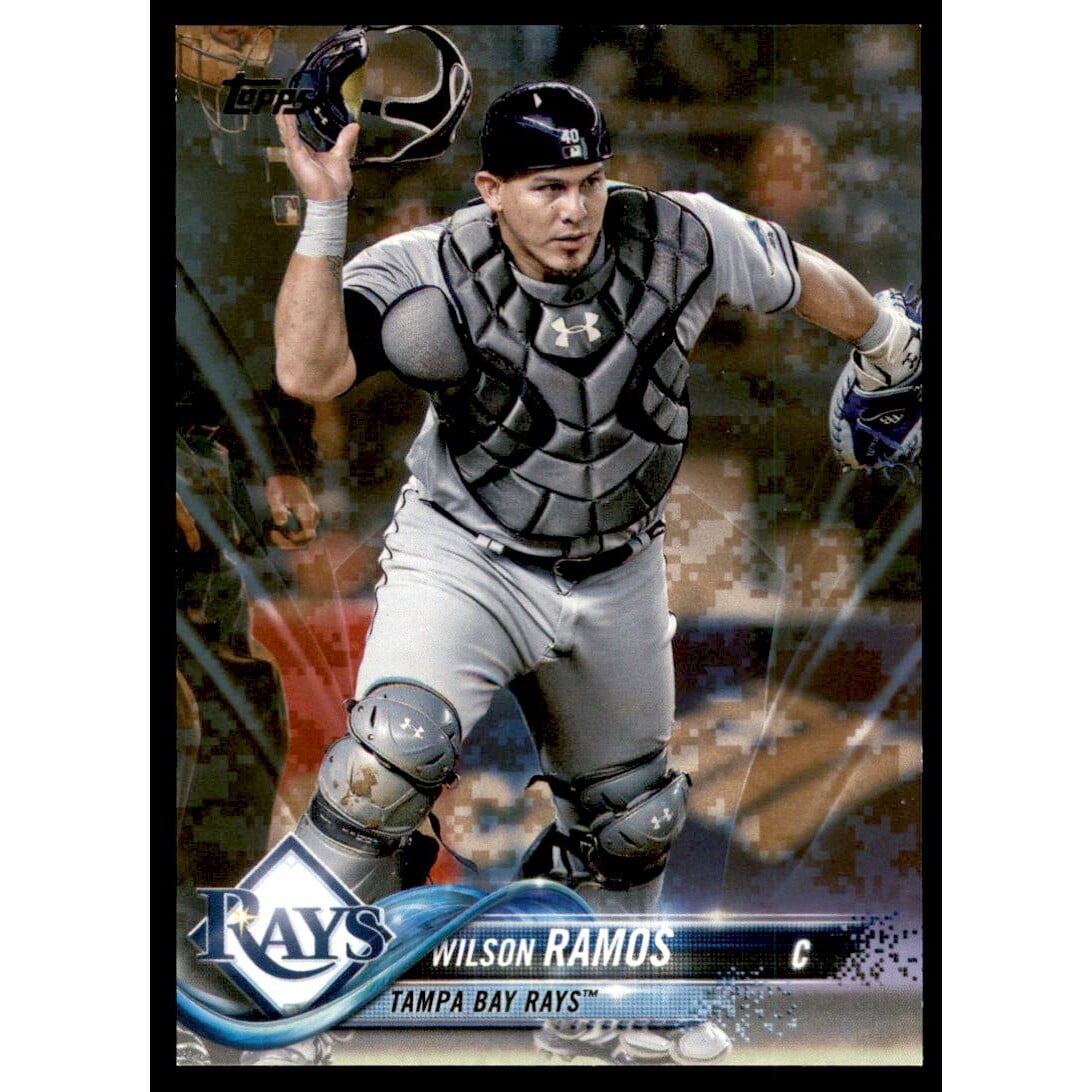 2018 Topps Memorial Day Camo #476 Wilson Ramos. rookie card picture
