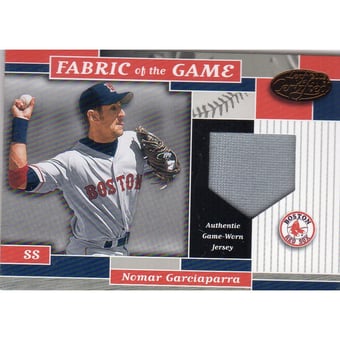 2002 Leaf Certified Fabric of the Game #20BA Nomar Garciaparra/100
