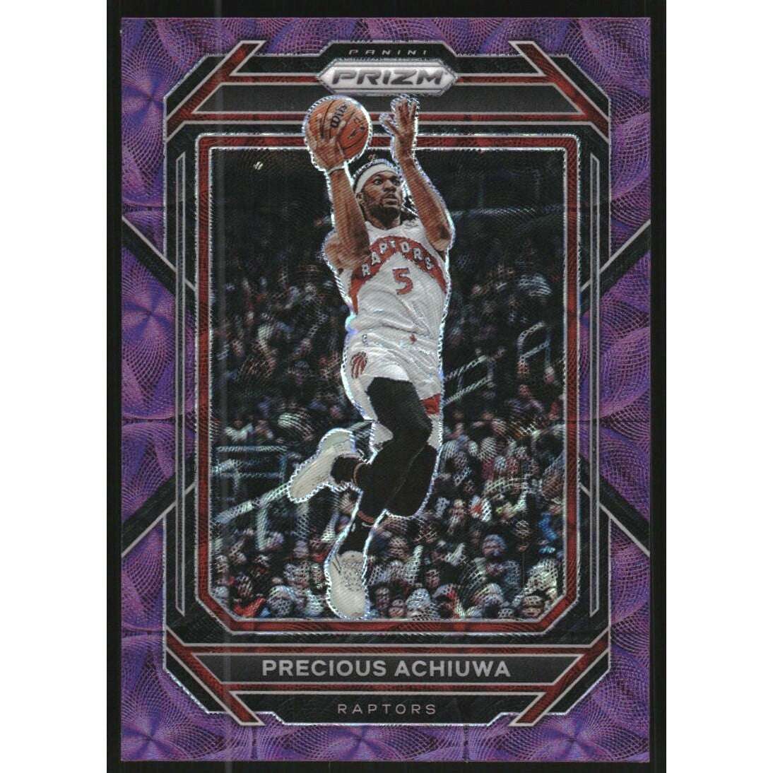 2022-23 Panini Prizm Prizms Choice Purple #37 Precious Achiuwa. rookie card picture