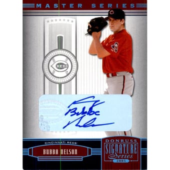 2005 Donruss Signature Autograph Platinum MS #43 Bubba Nelson/25
