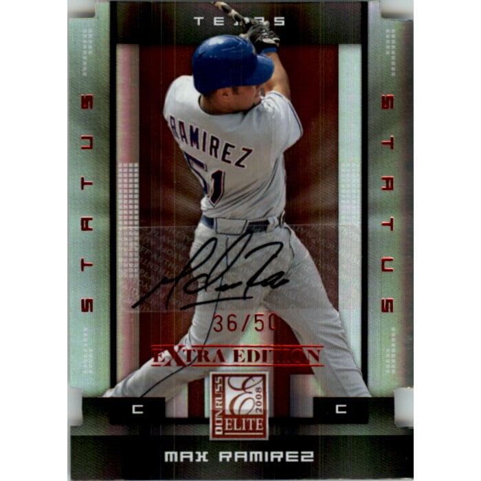 2008 Donruss Elite Extra Edition Signature Status #72 Max Ramirez/50. rookie card picture