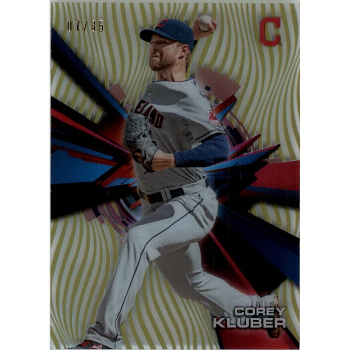 2015 Topps High Tek Gold Rainbow #HTCKR Corey Kluber. rookie card picture