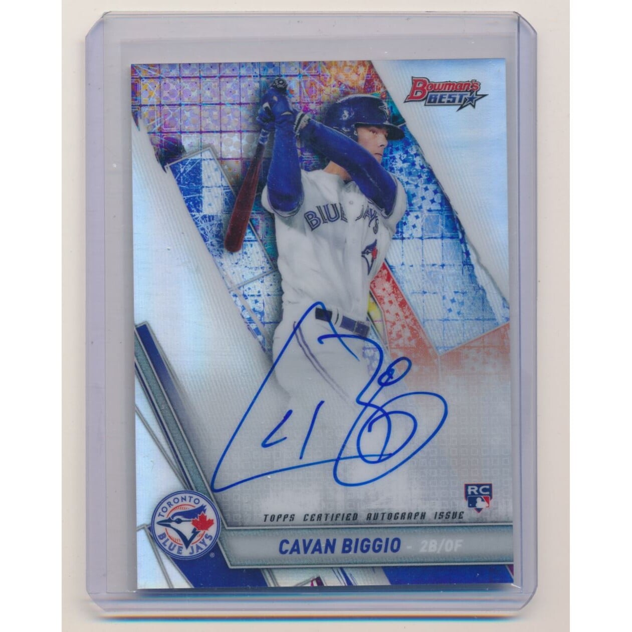 2019 Bowman's Best Best of '19 Autographs Refractors #B19CB Cavan Biggio. rookie card picture
