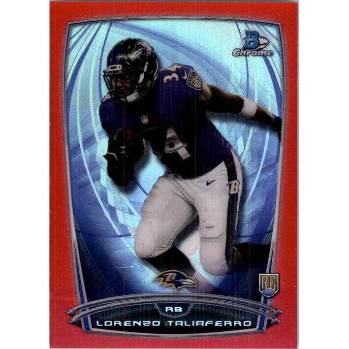 2014 Bowman Chrome Red Refractors #209 Lorenzo Taliaferro. rookie card picture