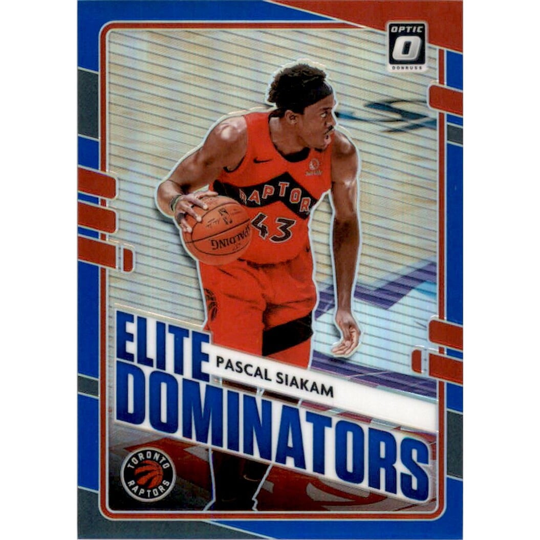 2020-21 Donruss Optic Elite Dominators Blue #2 Pascal Siakam. rookie card picture