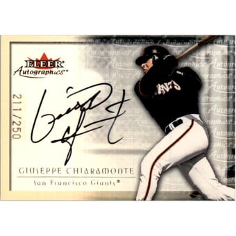2001 Fleer Autographics Silver #20 Giuseppe Chiaramonte