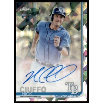 2019 Topps Chrome Sapphire Rookie Autographs #CSANC Nick Ciuffo