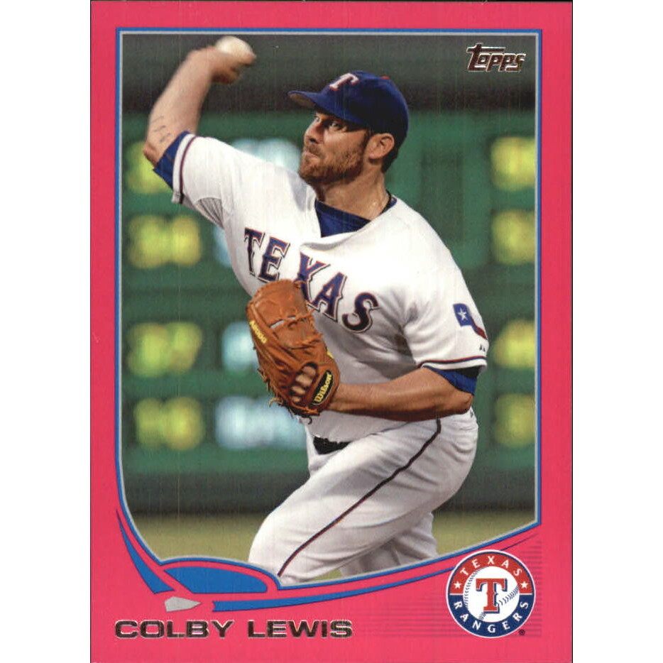 2013 Topps Mini Pink #248 Colby Lewis. rookie card picture