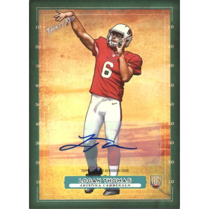 2014 Topps Turkey Red Autographs Green #89 Logan Thomas. rookie card picture