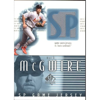 2002 SP Authentic Game Jersey #JMM Mark McGwire SP