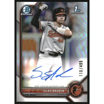 2022 Bowman Chrome Draft Autographs Refractors #CDASA Silas Ardoin
