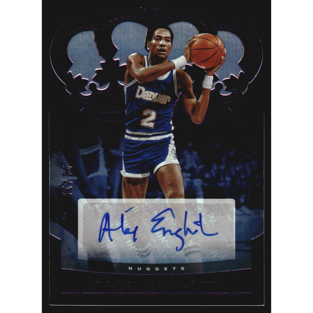 2020-21 Crown Royale Crown Autographs Purple #59 Alex English