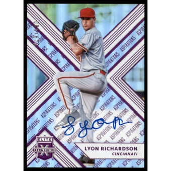 2018 Elite Extra Edition Autographs Aspirations Purple #46 Lyon Richardson/100