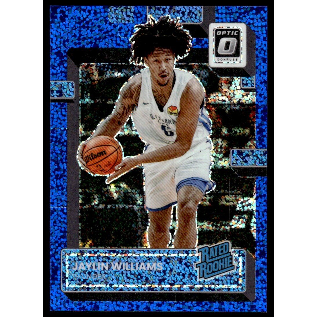 2022-23 Donruss Optic Blue Sparkle #246 Jaylin Williams RR. rookie card picture