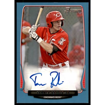 2013 Bowman Prospect Autographs Blue #TR Tanner Rahier
