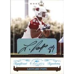 2006 Donruss Classics Significant Signatures Platinum #128 Leonard Pope