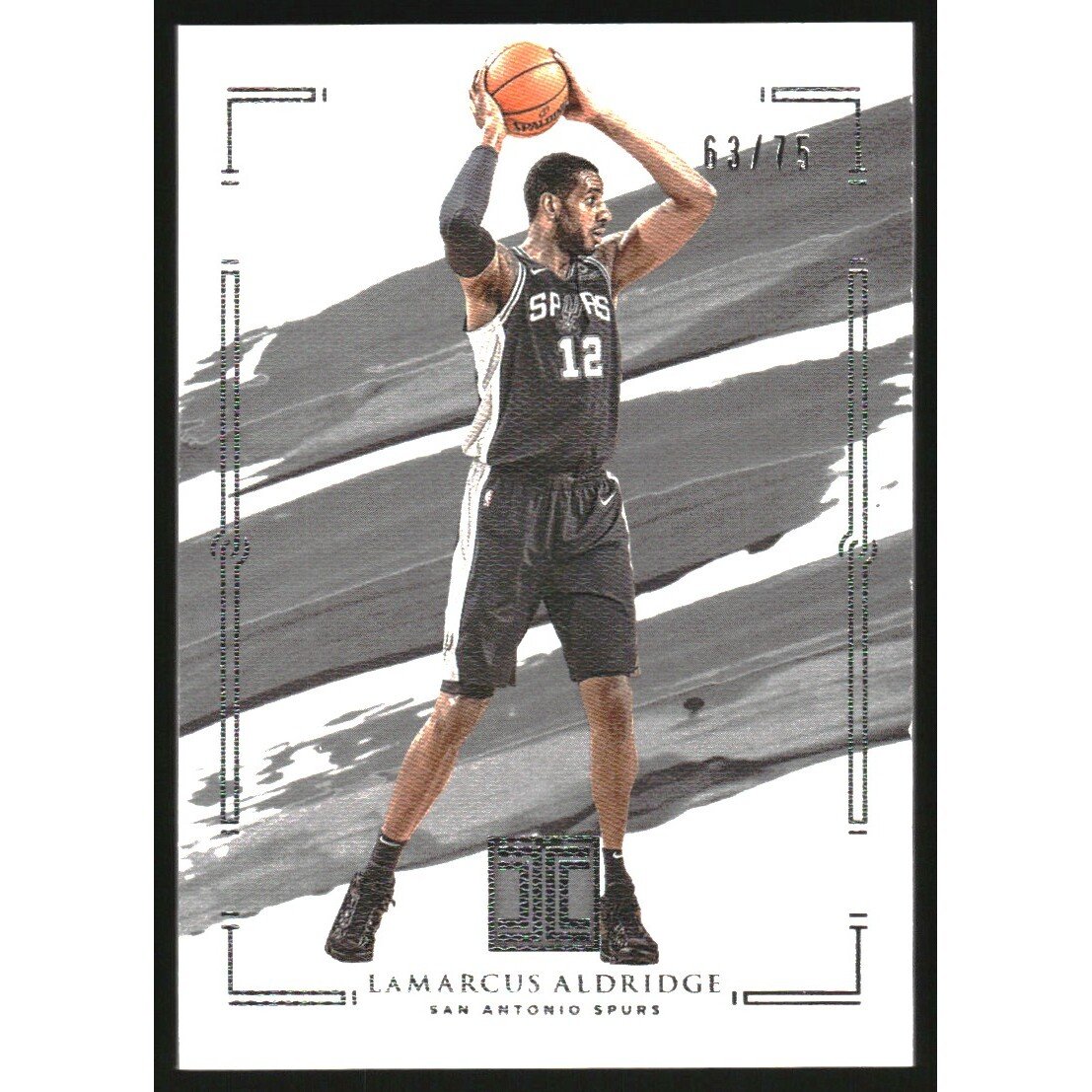 2020-21 Panini Impeccable Silver #52 LaMarcus Aldridge. rookie card picture