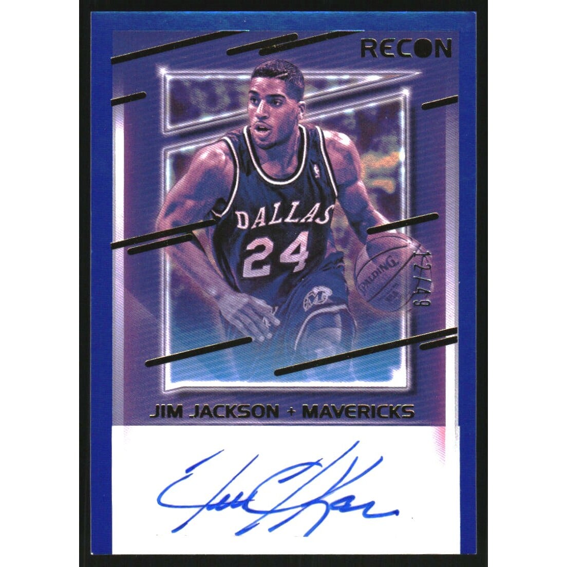 2020-21 Panini Recon Recon Signatures Blue #10 Jim Jackson/49. rookie card picture