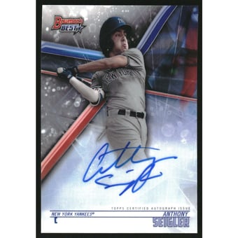 2018 Bowman's Best Best of '18 Autographs Refractors #B18AS Anthony Seigler