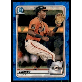 2020 Bowman Chrome Draft Sapphire #BD190 Marco Luciano