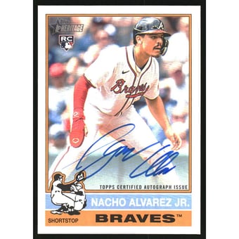 2025 Topps Heritage Real One Autographs #ROANA Nacho Alvarez Jr.
