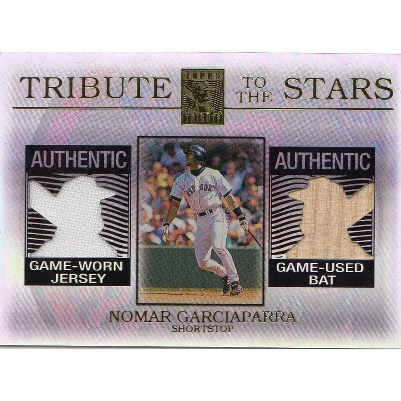 2003 Topps Tribute Contemporary Tribute to the Stars Dual Relics #NG Nomar Garciaparra Bat-Jsy