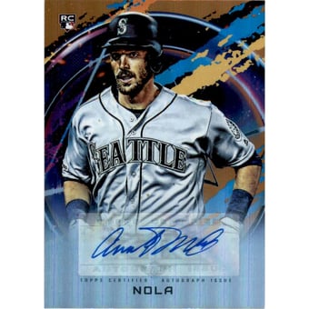 2020 Topps Fire Autographs Orange #FAAN Austin Nola
